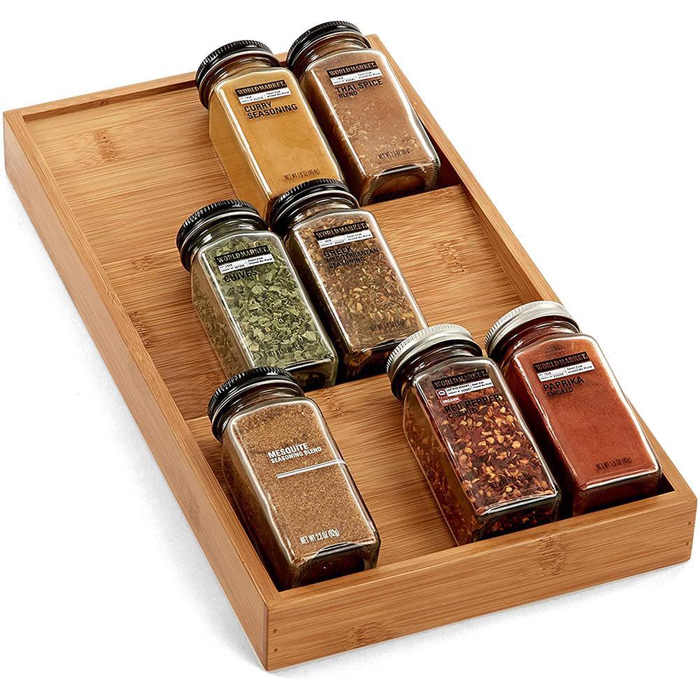Drawer-Style Seasoning Bottle Organizer