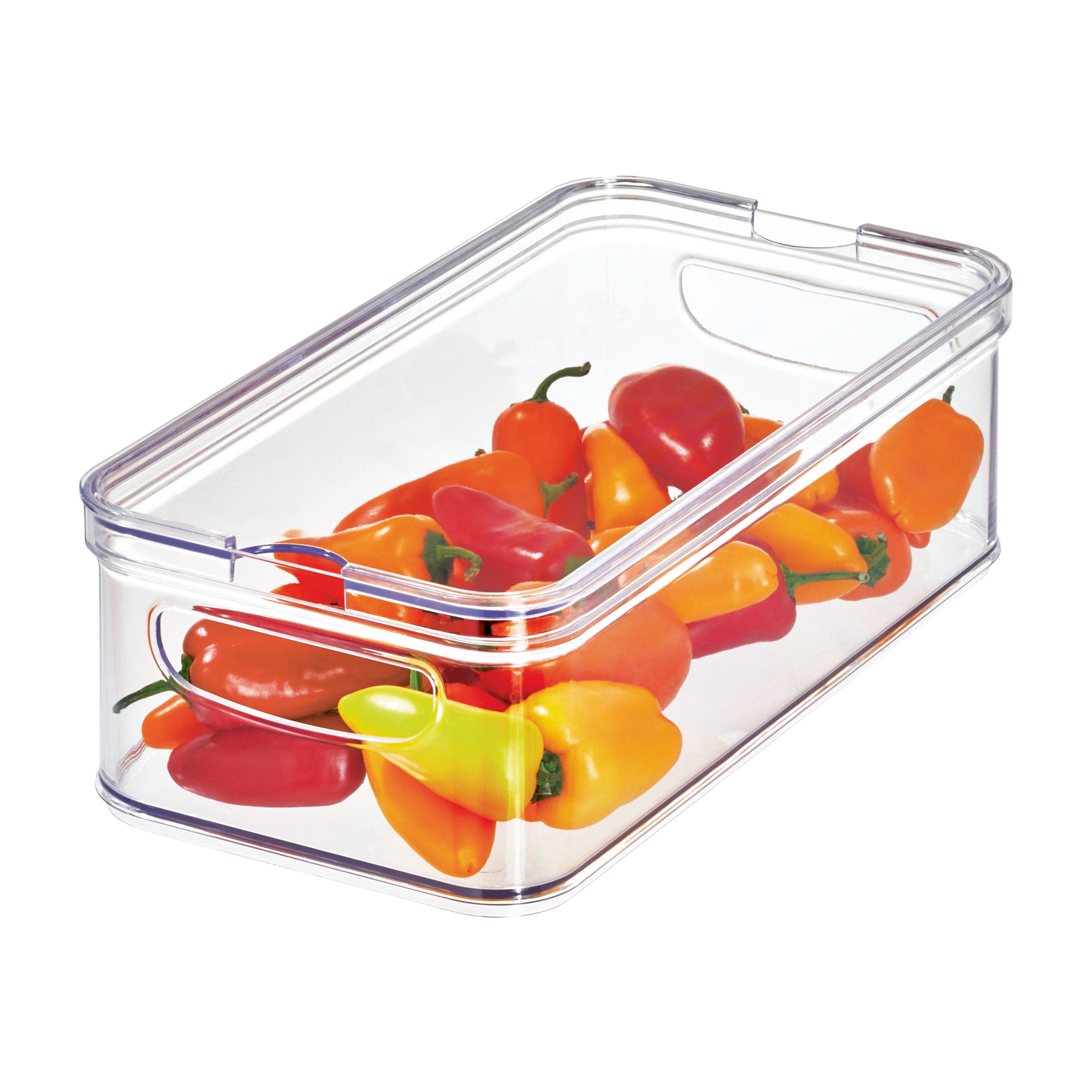Rectangular Lidded Fridge Storage Box- Crisp